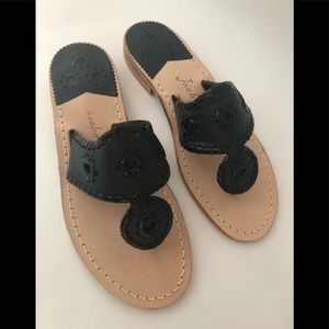 Jack Rogers 1960 Flat Sandals Black 6m